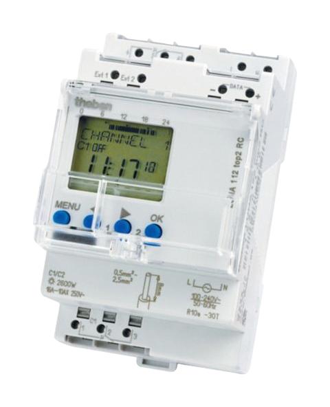 Timeswitch, 2-Channel, 0 s, 59 min, SPDT, 16 A, Digital, LUNA